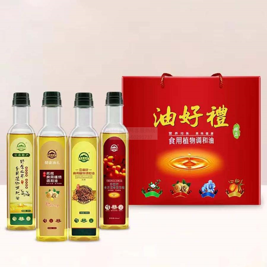 油好礼四油合一塑料瓶食用油