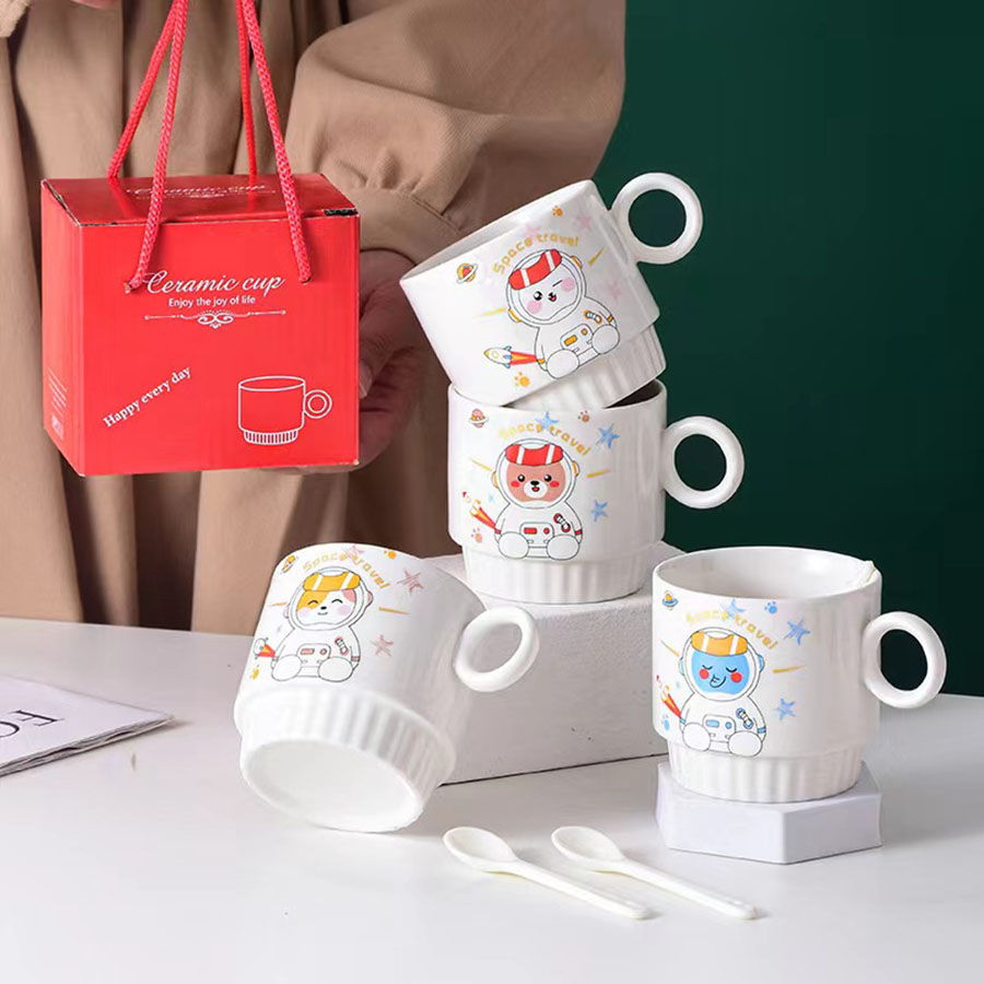 陶瓷咖啡杯叠叠杯