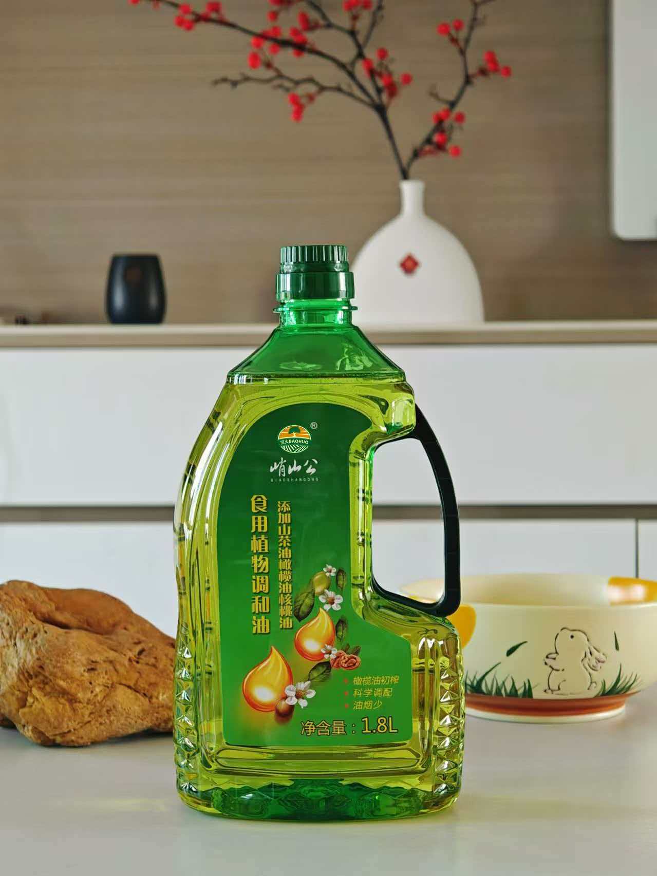 峭山公1.8L山茶橄榄核桃食用油