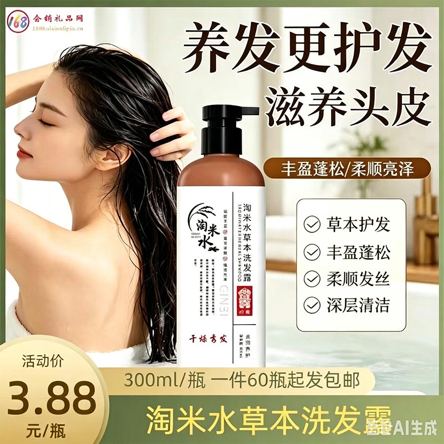 淘米水草本洗发露
