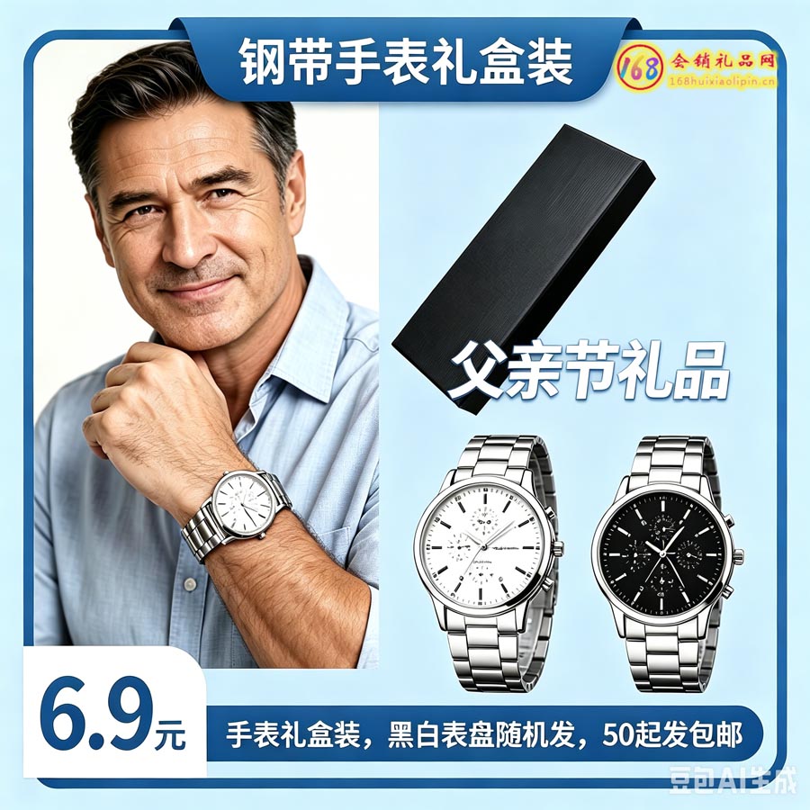 钢带手表礼盒装