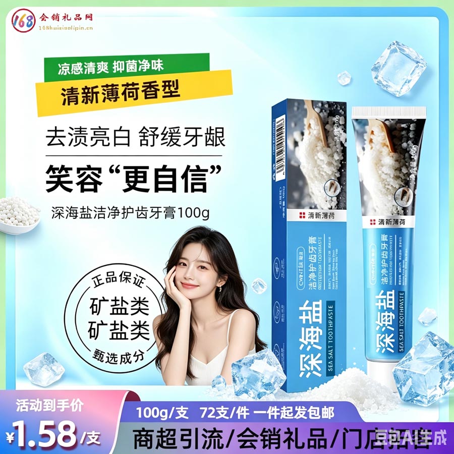 深海盐洁净护齿牙膏
