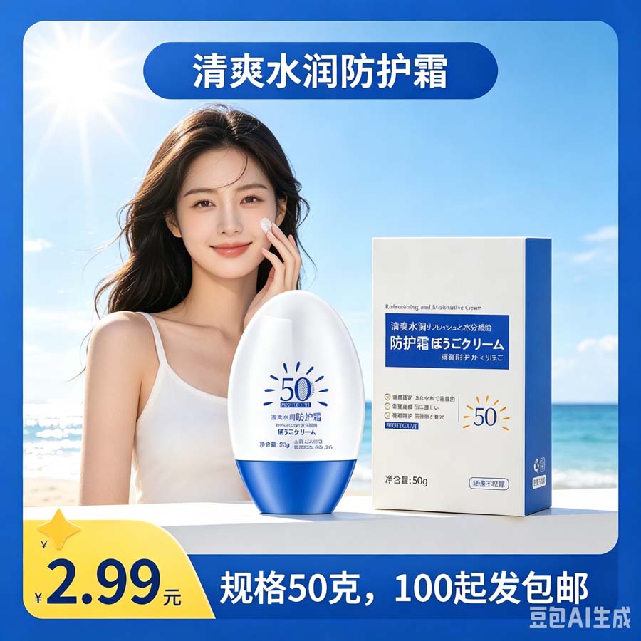 清爽水润防护霜