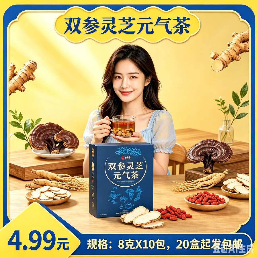 双参灵芝元气茶