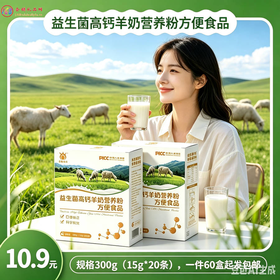 益生菌高钙羊奶营养粉方便食品