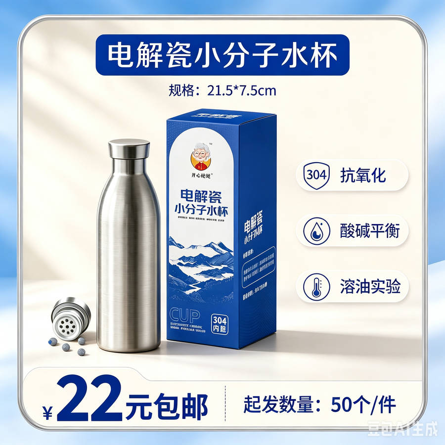 电解瓷小分子水杯
