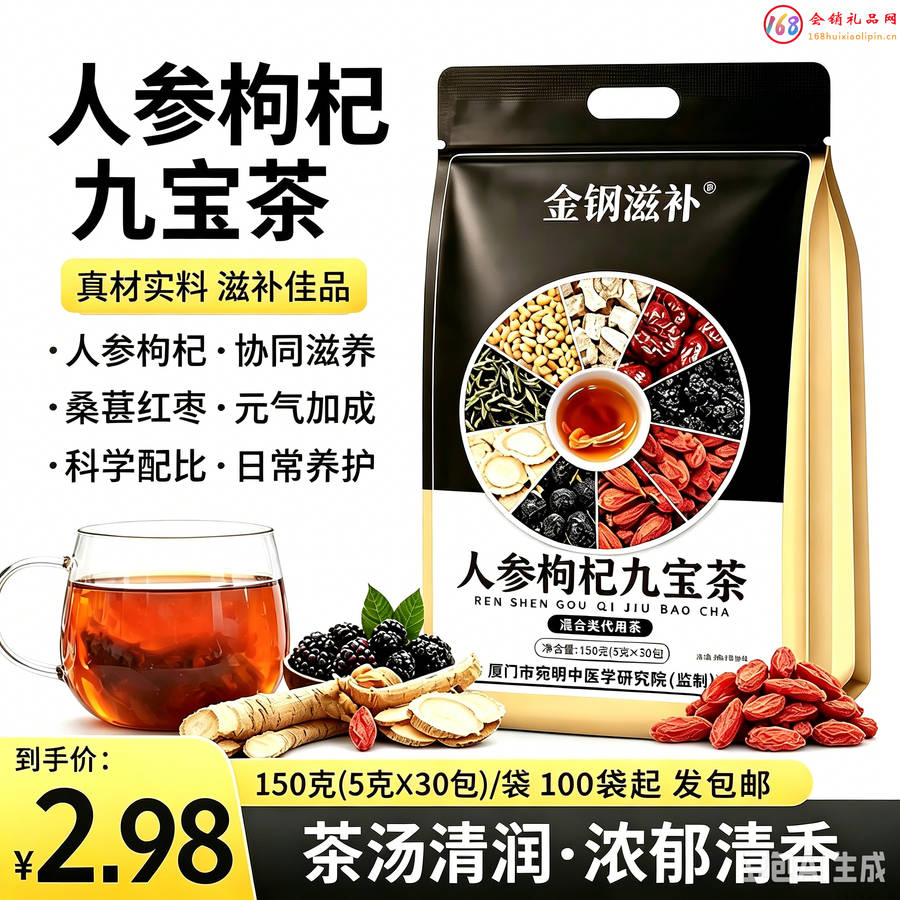 人参枸杞九宝茶
