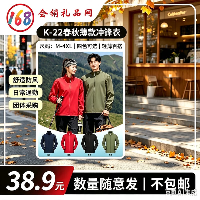 K-22 春秋薄款冲锋衣