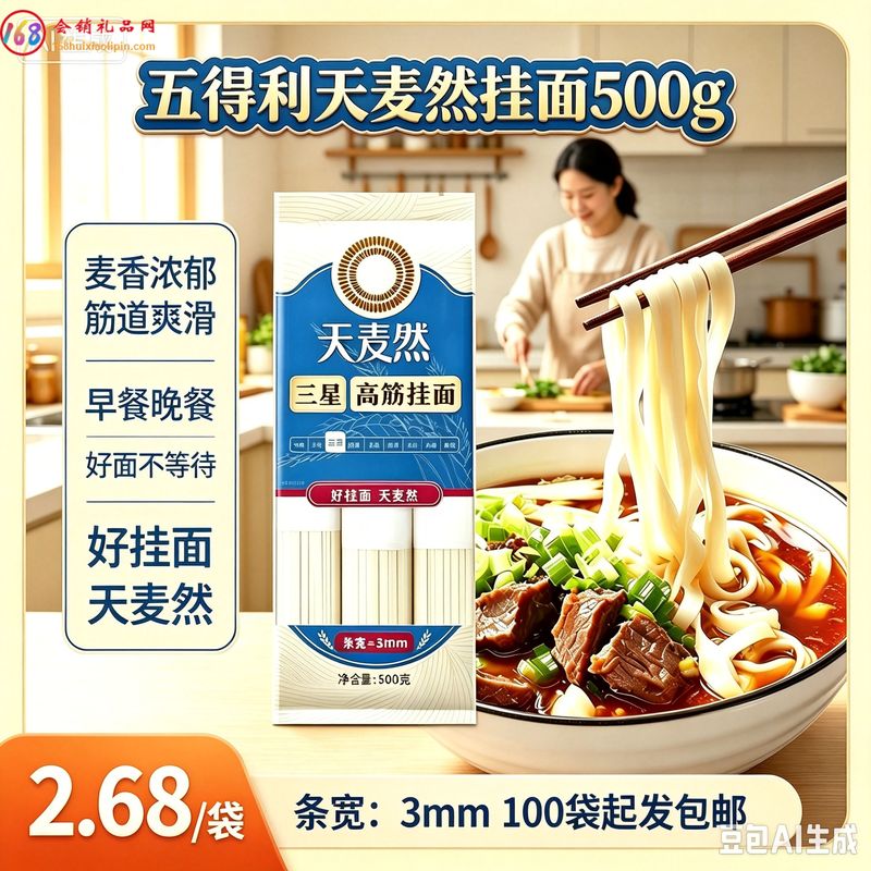五得利天麦然挂面