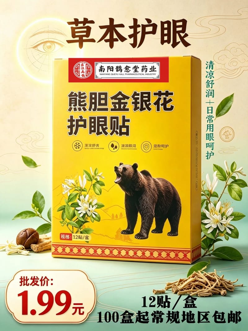 熊胆金银花护眼贴